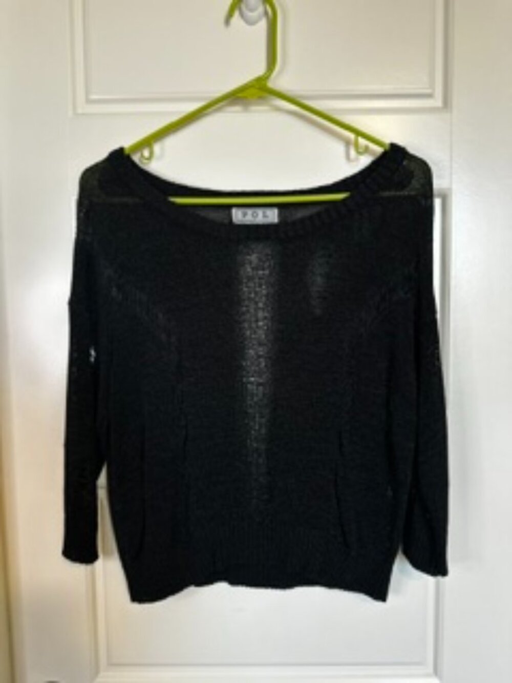 Unique 3/4 Sleeve Sweater